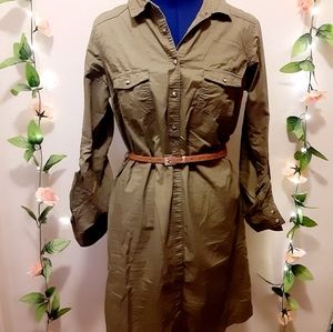 Kohls olive green dress